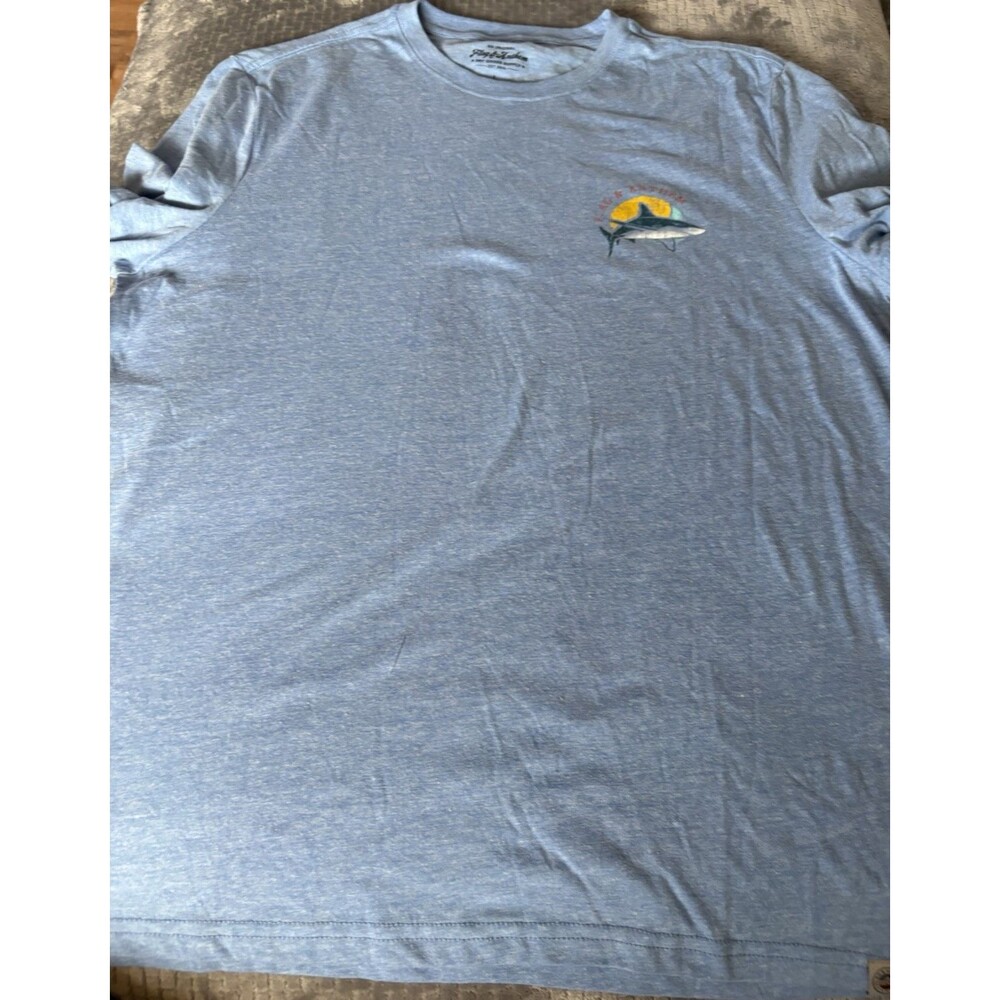 Flag & Anthem Trade Mark T-shirt Men light blue Graphic Print Large